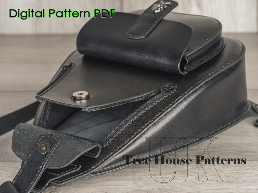 Sling bag - backpack - leather pattern PDF
