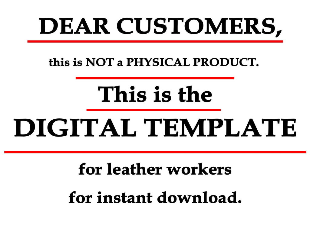 Leather Dart Case Pattern: Waist Wallet Template (PDF)
