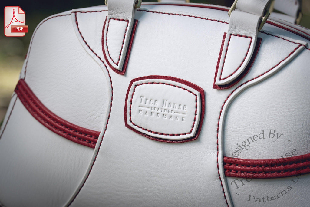 Handbag Pattern PDF, Leather Bag Template, DIY Sewing Pattern Bag