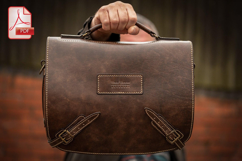 Messenger bag leather pattern PDF