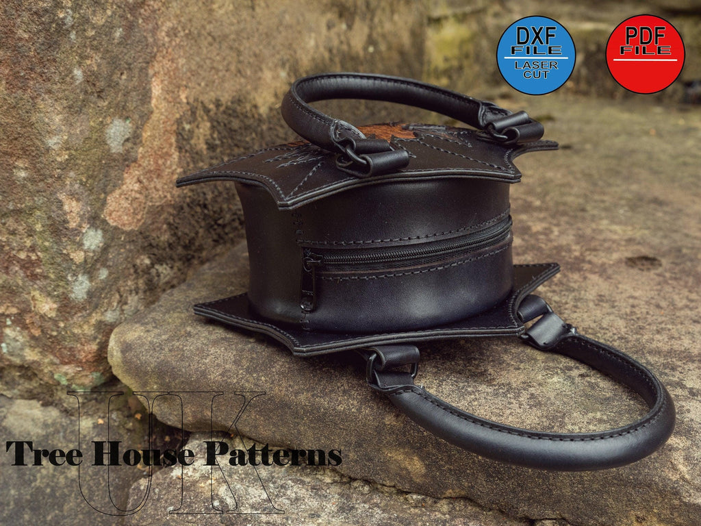 Spider Handbag Leather Pattern: Halloween Bag Digital Template (DXF & PDF)