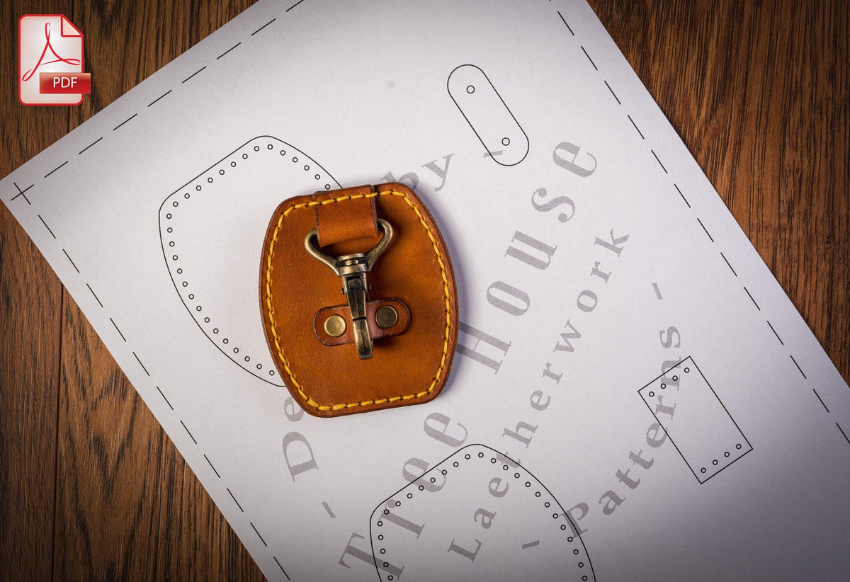 Belt key holder leather pattern PDF