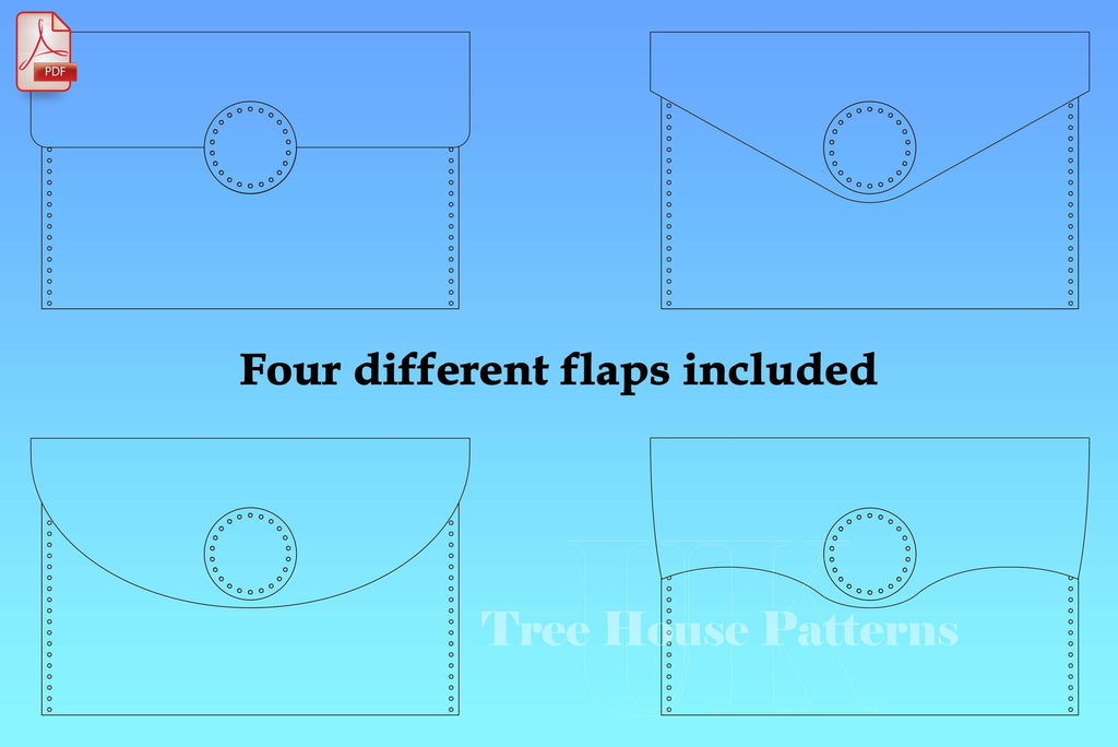 Leather Belt Bag Pattern PDF: Women's Waist Bag with Strap (A4 & US Letter)