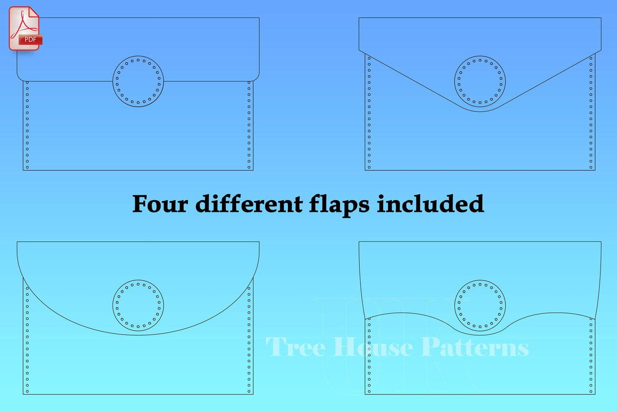 Leather Belt Bag Pattern PDF: Women's Waist Bag with Strap (A4 & US Letter)
