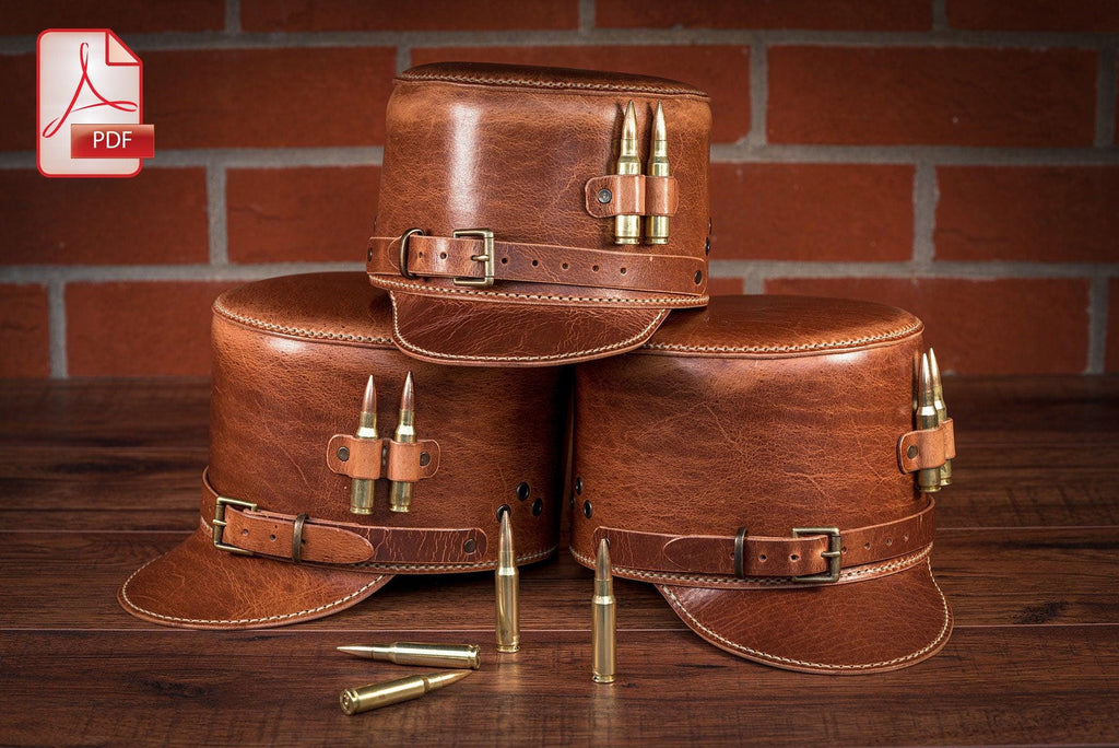 Leather Kepi Hat Pattern: Military Cap PDF (5 Sizes)