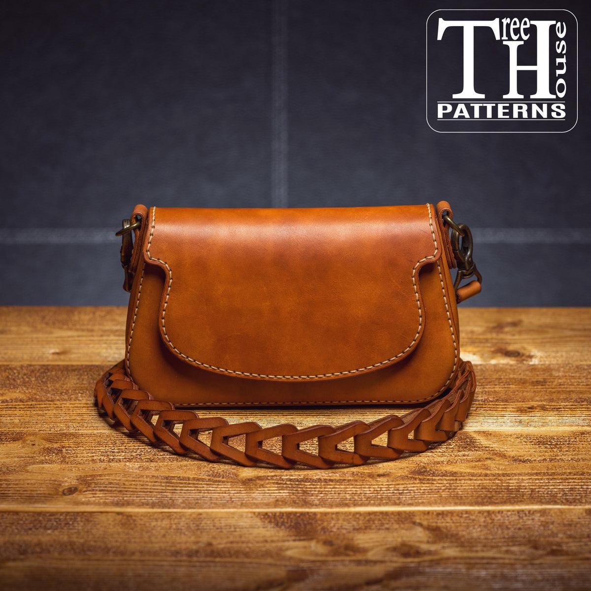 Leather Evening Purse Pattern: Shoulder Bag PDF, DXF