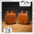 Leather Viking Belt Bag Pattern: Medieval Hip Bag PDF, DXF