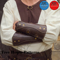 Leather pattern PDF, DXF for medieval arm guard (ONLY)