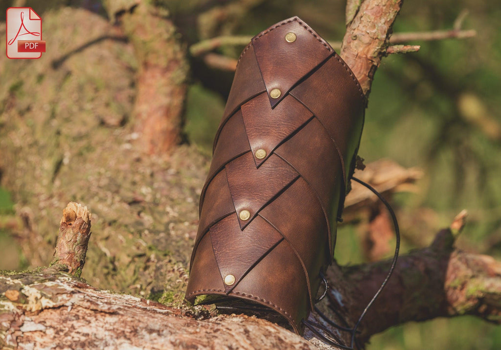 Medieval Leather Arm Guard Pattern: Archery Bracer (PDF)