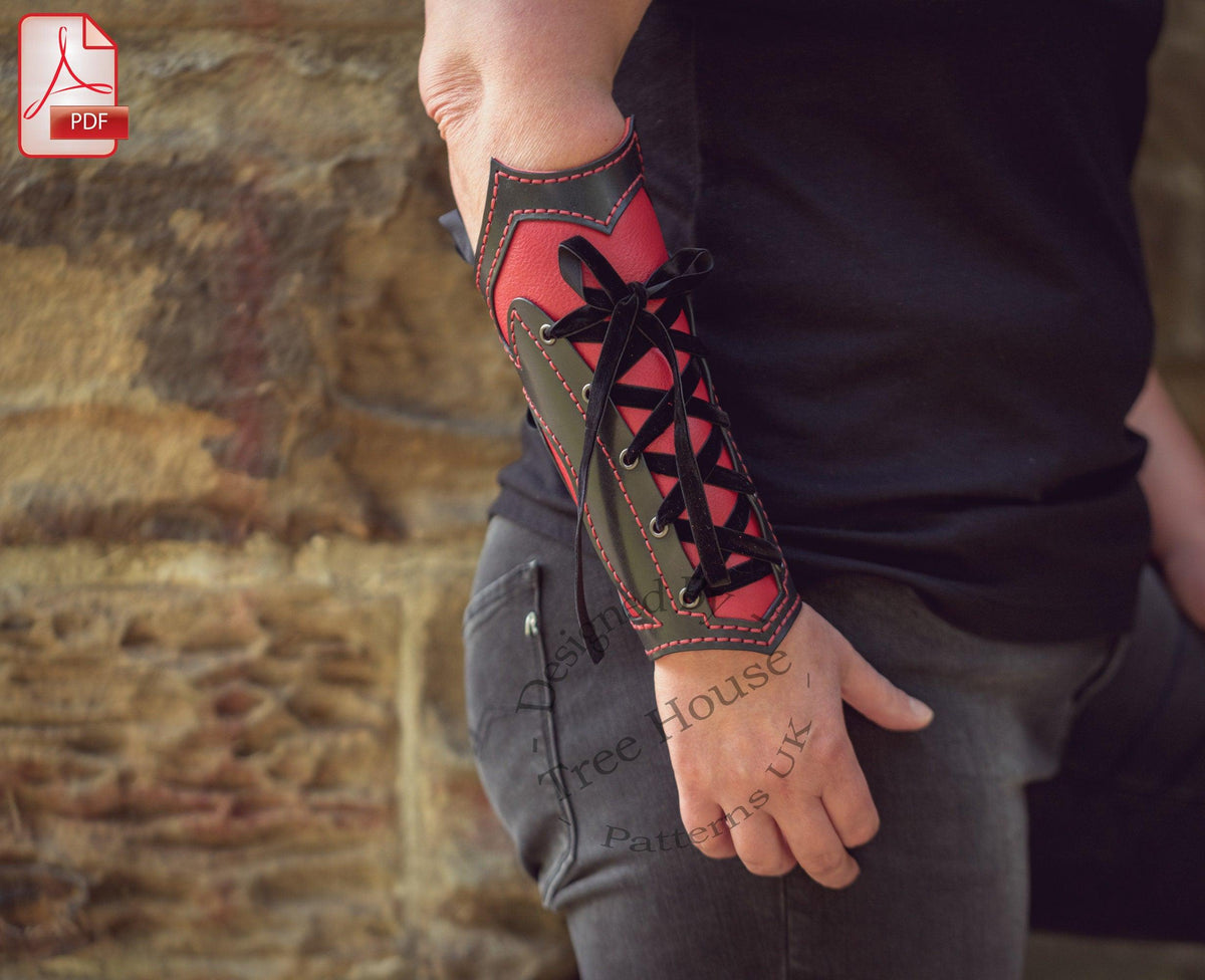 Gothic arm guard leather pattern PDF