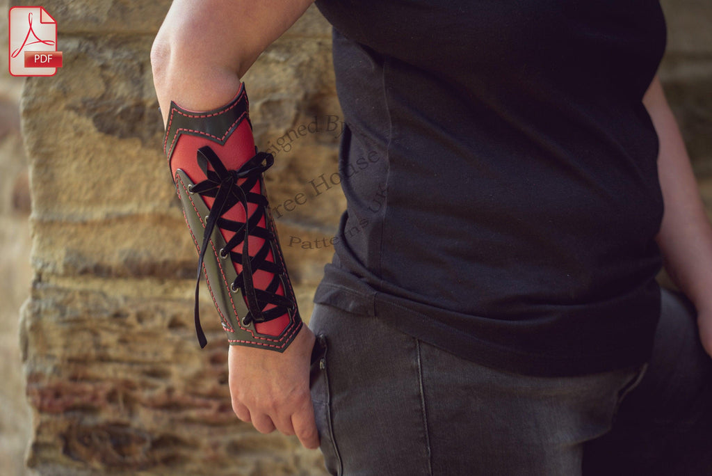 Gothic arm guard leather pattern PDF
