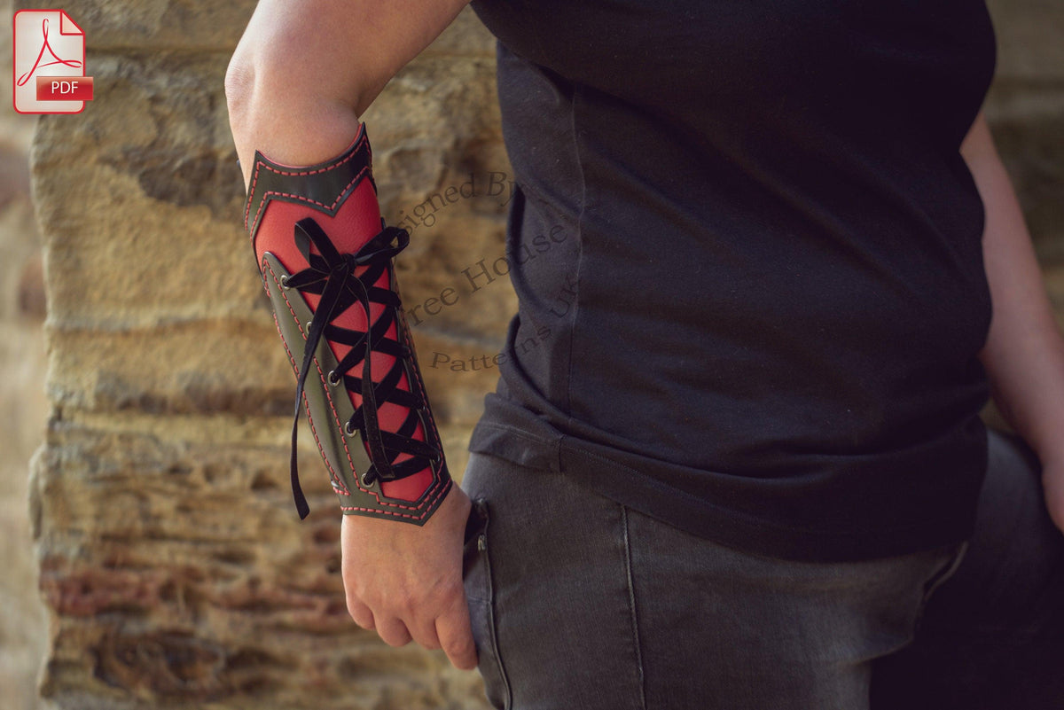 Gothic arm guard leather pattern PDF