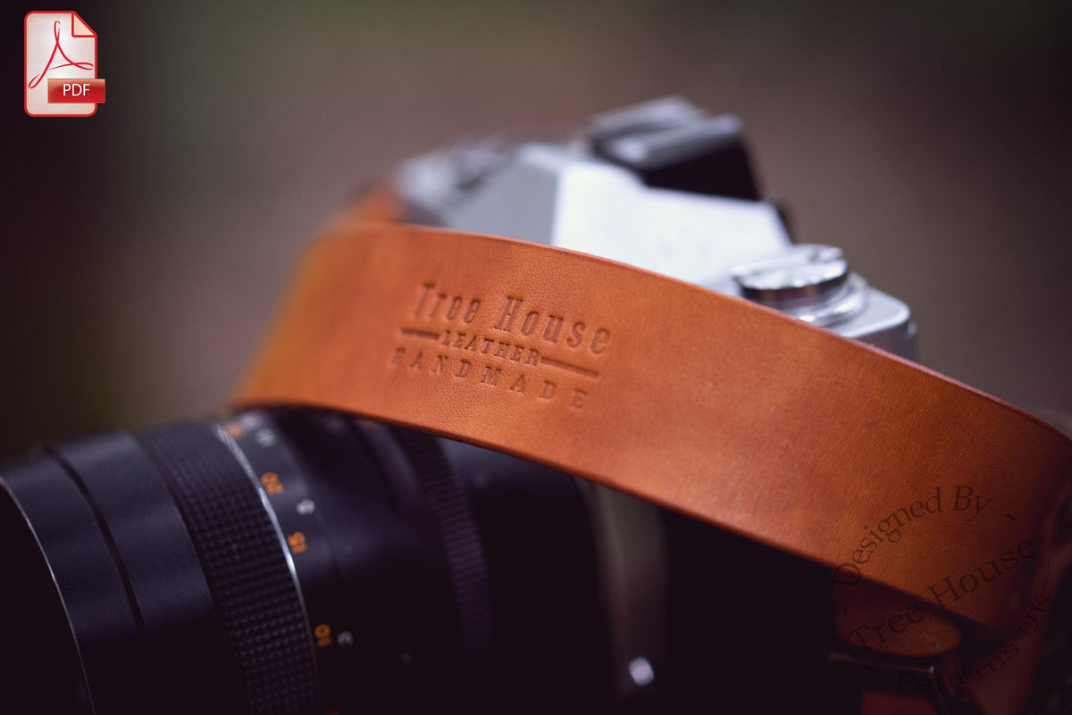 DSLR/SLR mirrorless camera strap leather pattern PDF