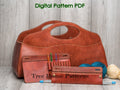 Large storage basket leather pattern PDF - storage bucket digital template