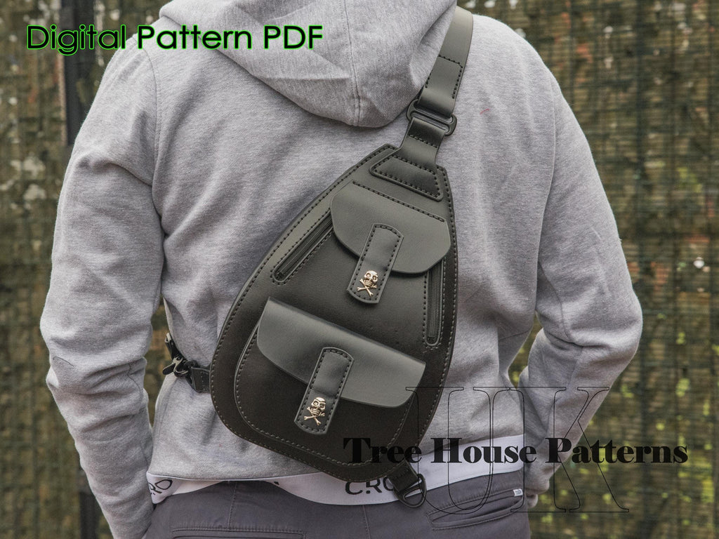 Sling bag - backpack - leather pattern PDF