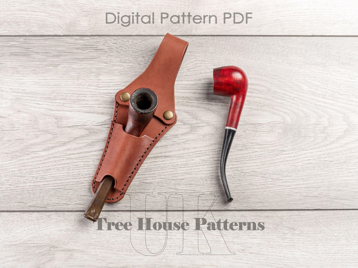 Smoking pipe holster leather pattern PDF
