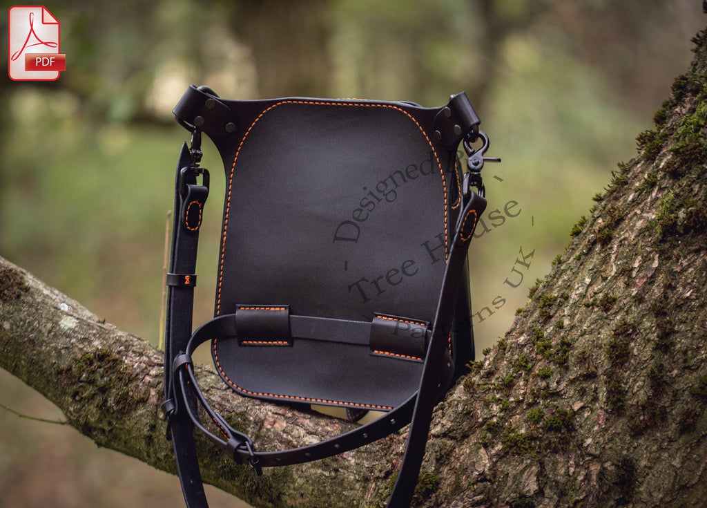 Leather Biker Bag PDF Pattern - Hip Bag Digital Template