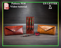 Leather Dart Case Pattern PDF: Belt Bag with Loop
