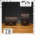 Leather pattern PDF, DXF for military style belt bag, waist bag template