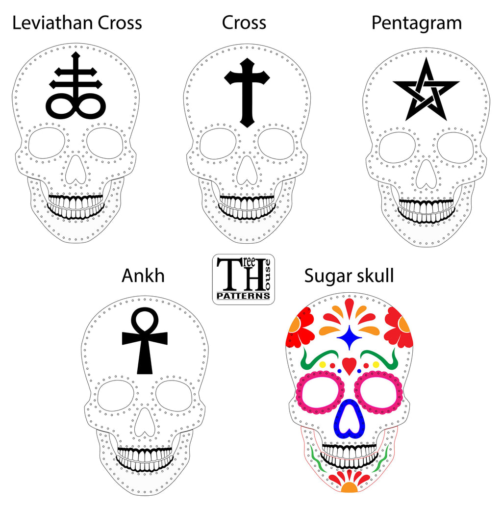 Leather Bag Pattern PDF, Skull Crossbody DXF, Gothic Purse Laser Cut, Halloween Bag Design