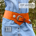 Leather Corset Hip Belt Pattern: Women's Western Belt (DXF & PDF)