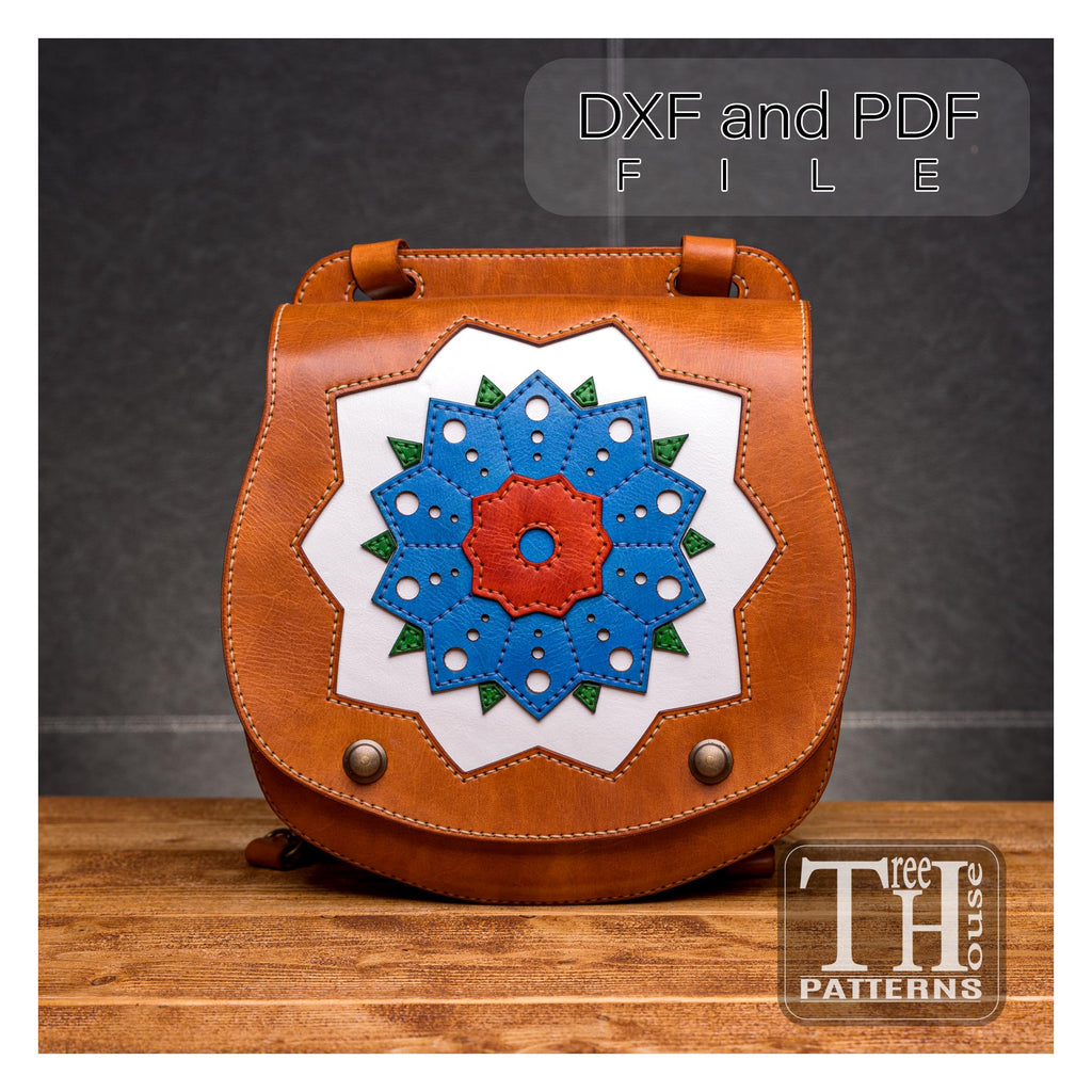 Leather Backpack Pattern PDF & DXF, Leather Rucksack Template