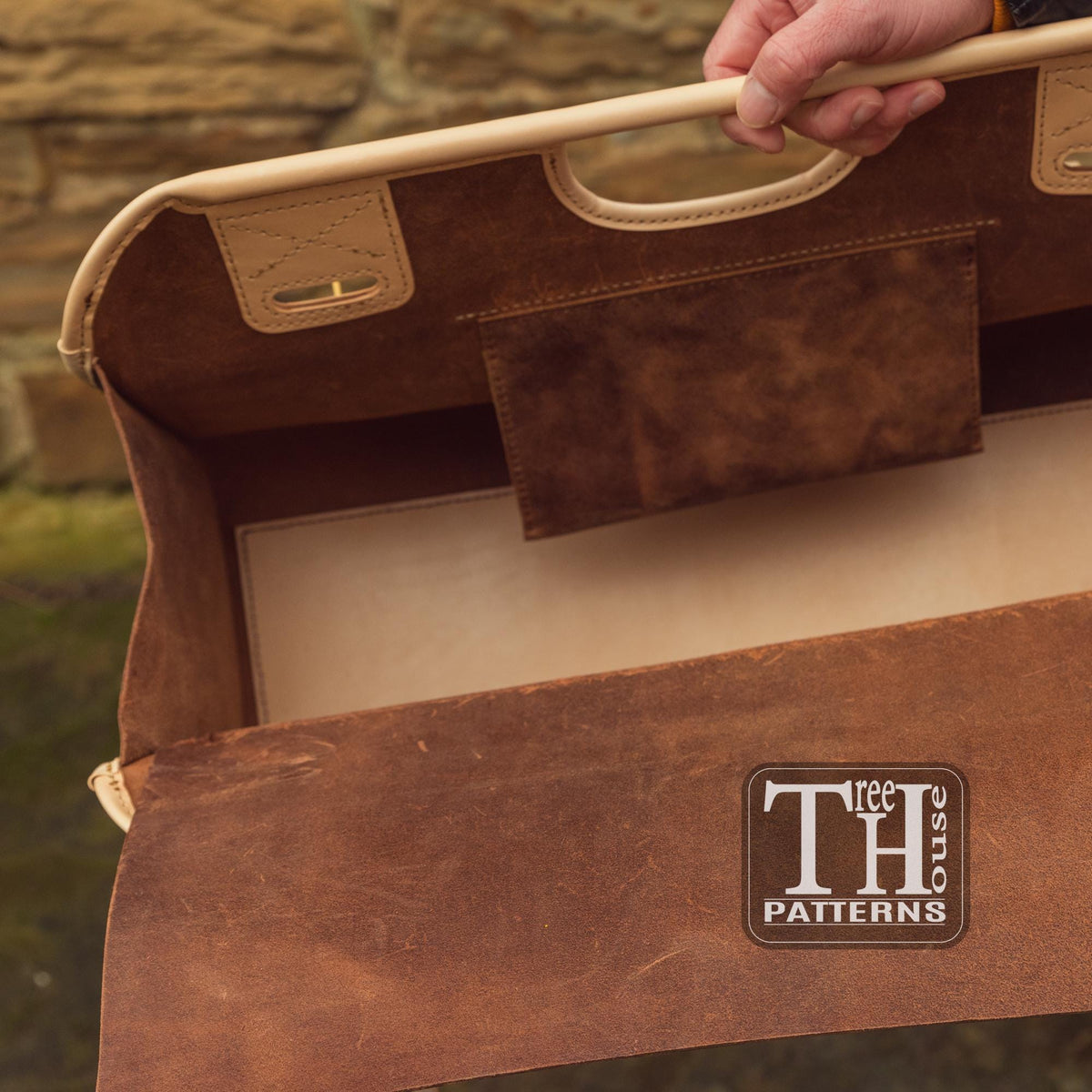 Leather Mail Bag Pattern: PDF & DXF Template for Postman Bag