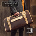 Leather Mail Bag Pattern: PDF & DXF Template for Postman Bag