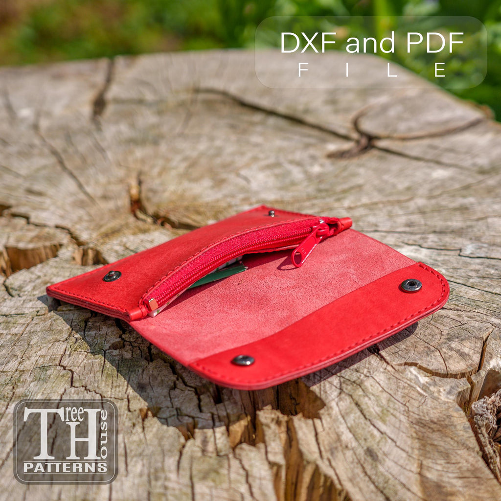 Leather Organizer Pattern: PDF  DXF SVG Template