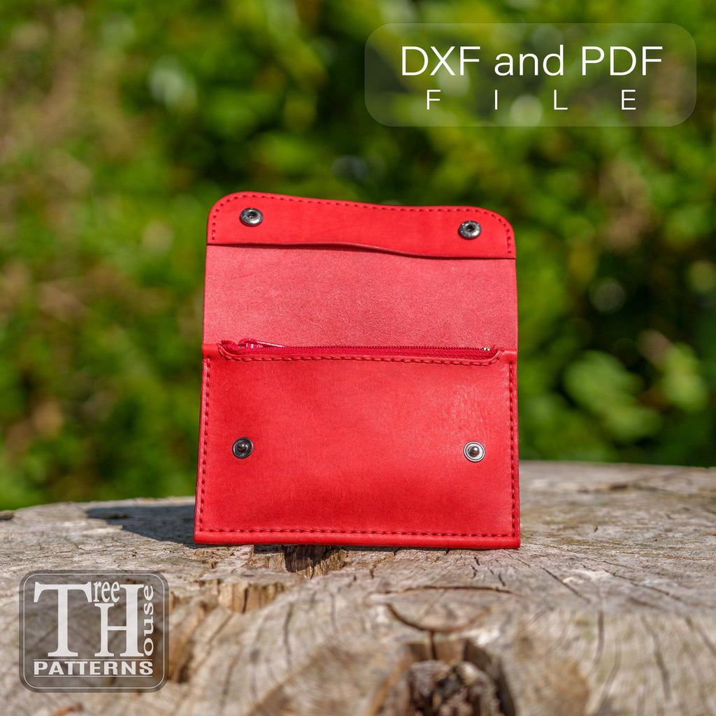 Leather Organizer Pattern: PDF  DXF SVG Template