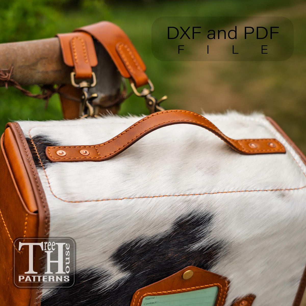 Leather Backpack Pattern PDF, Vintage Military Rucksack Template DXF