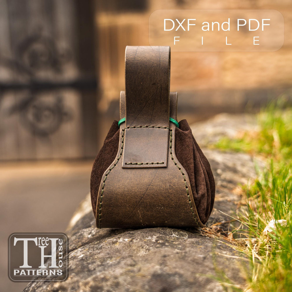 Medieval Belt Bag Leather Pattern: Beginner-Friendly PDF & DXF Template