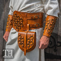 Medieval Viking Battle Set Leather Pattern: Belt Bag, Arm Guard, Belt (PDF, DXF Template)