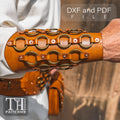 Medieval Arm Guard Leather Pattern: PDF & DXF Template (Digital Download)