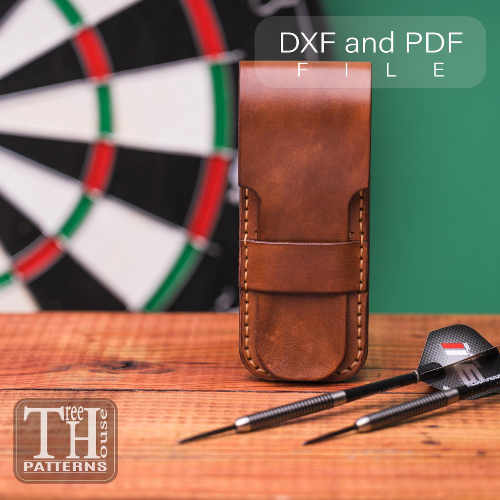 Leather Hard Dart Case Pattern: PDF & DXF Digital Template