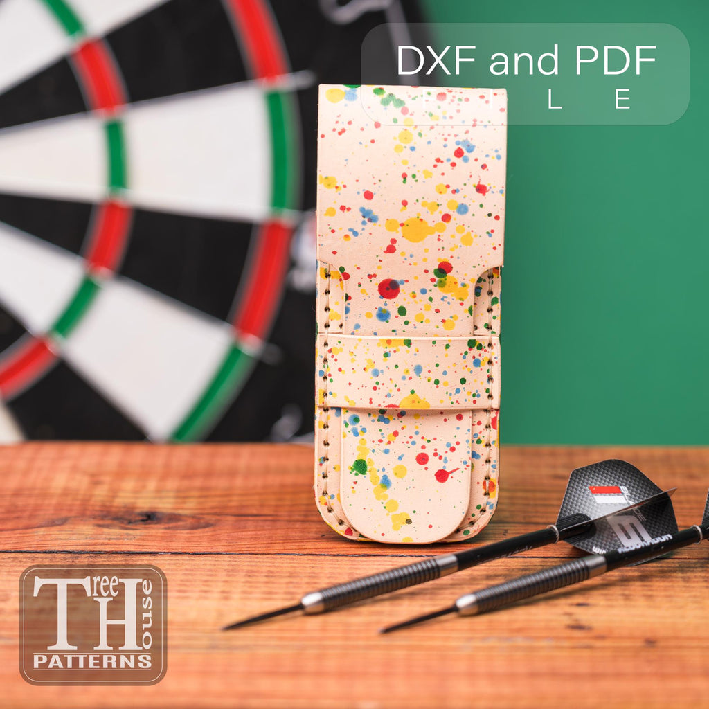 Leather Hard Dart Case Pattern: PDF & DXF Digital Template