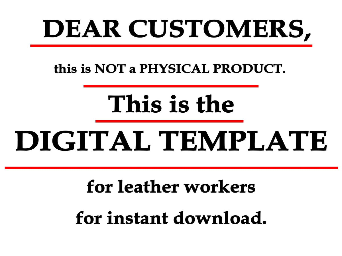 Leather Pool Cue Case Pattern: PDF DXF Digital Template for DIY Leathercraft