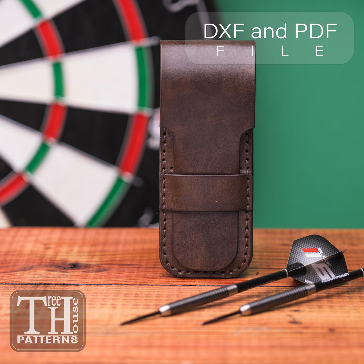 Leather Hard Dart Case Pattern: PDF & DXF Digital Template