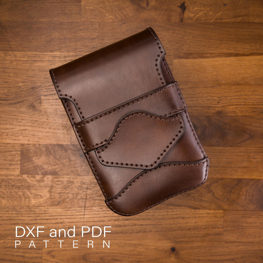 Leather Belt Bag Pattern PDF, DXF Laser Cut, Unisex Waist Bag