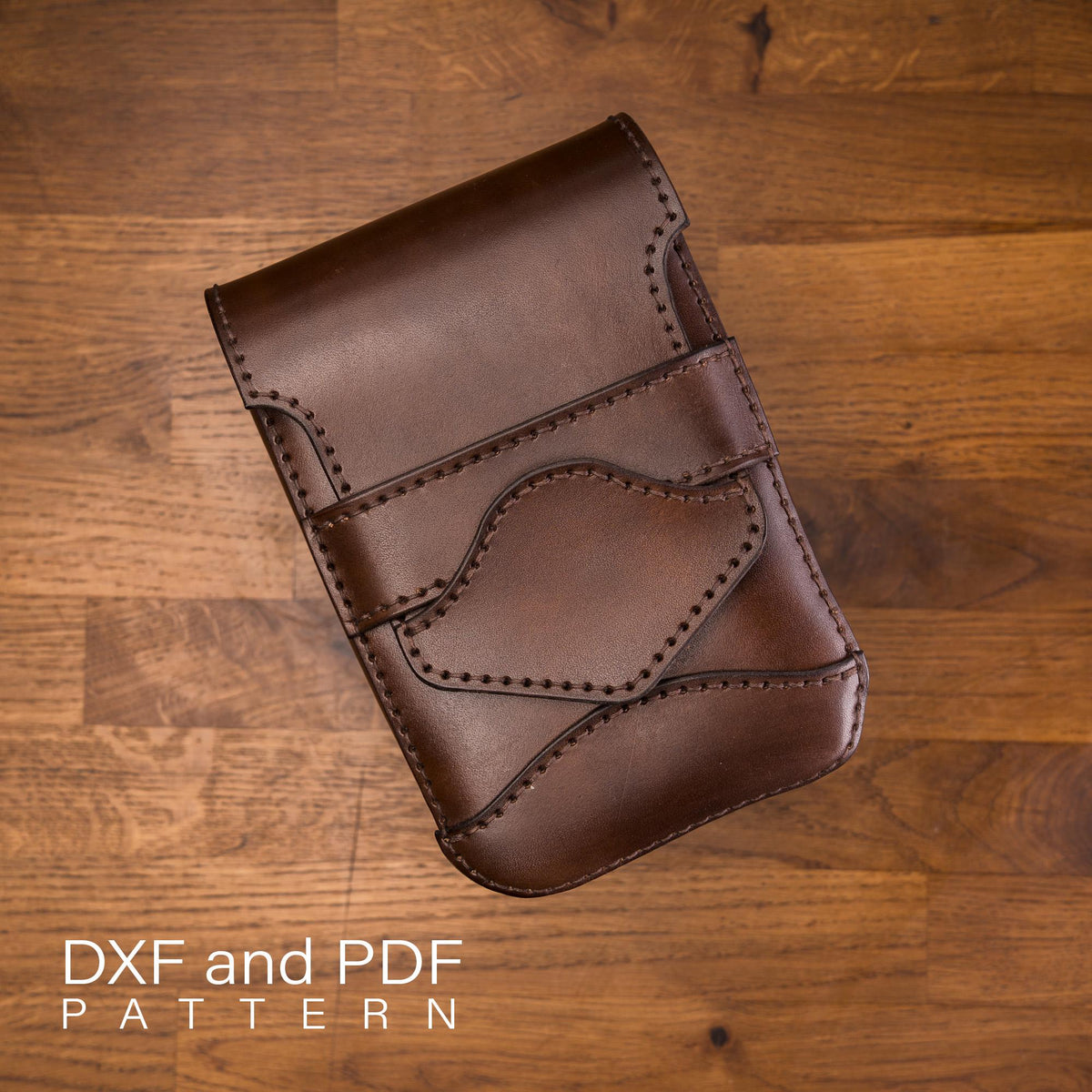 Leather Belt Bag Pattern PDF, DXF Laser Cut, Unisex Waist Bag