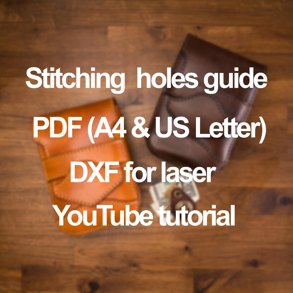 Leather Belt Bag Pattern PDF, DXF Laser Cut, Unisex Waist Bag