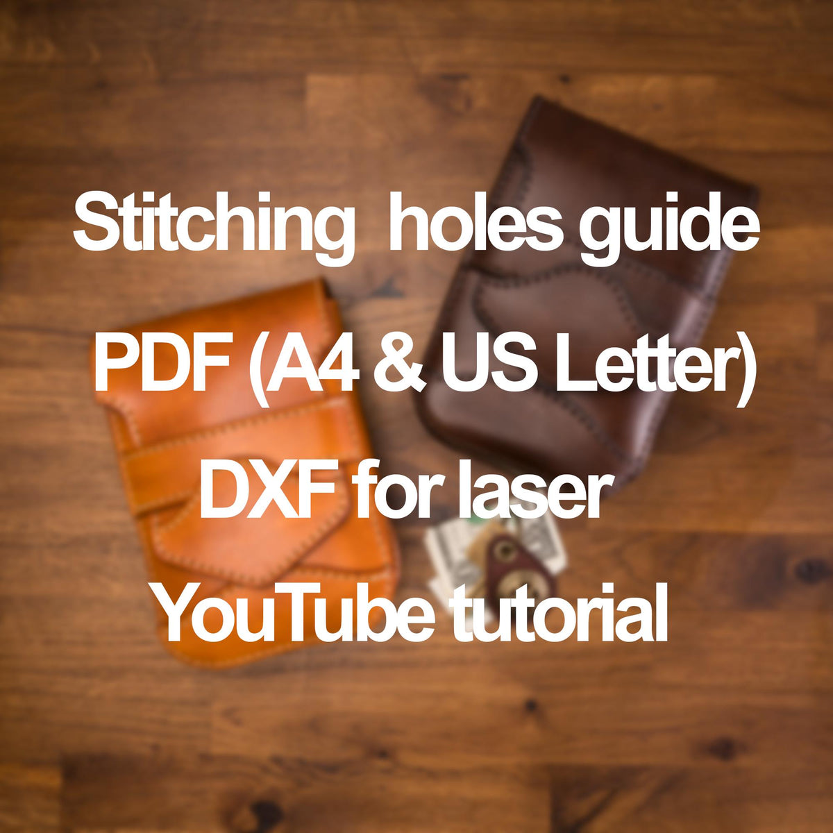 Leather Belt Bag Pattern PDF, DXF Laser Cut, Unisex Waist Bag