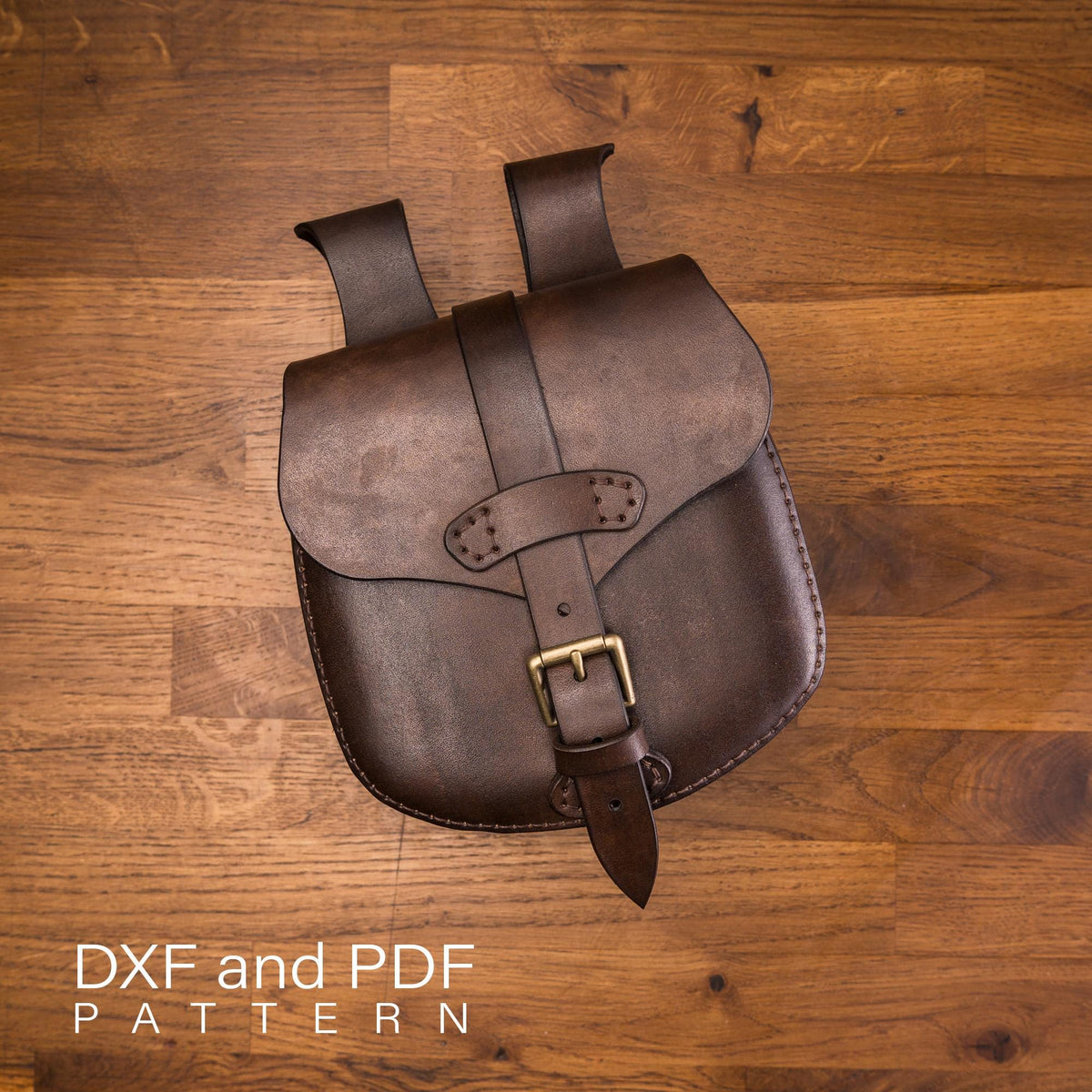 Medieval Leather Belt Bag Pattern: DIY Pouch (PDF Pattern)