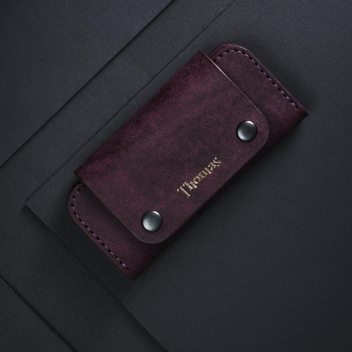 Leather Dart Case Pattern: Wallet Template (PDF, DXF)