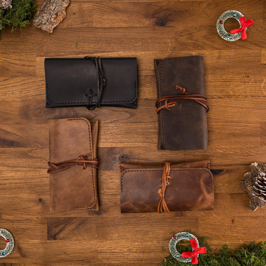 Leather Tobacco Pouch Pattern: Easy Hand Stitch PDF