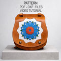 Leather Backpack Pattern PDF & DXF, Leather Rucksack Template