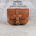 Leather Fanny Pack Pattern PDF, Belt Bag Template, Bum Bag DIY