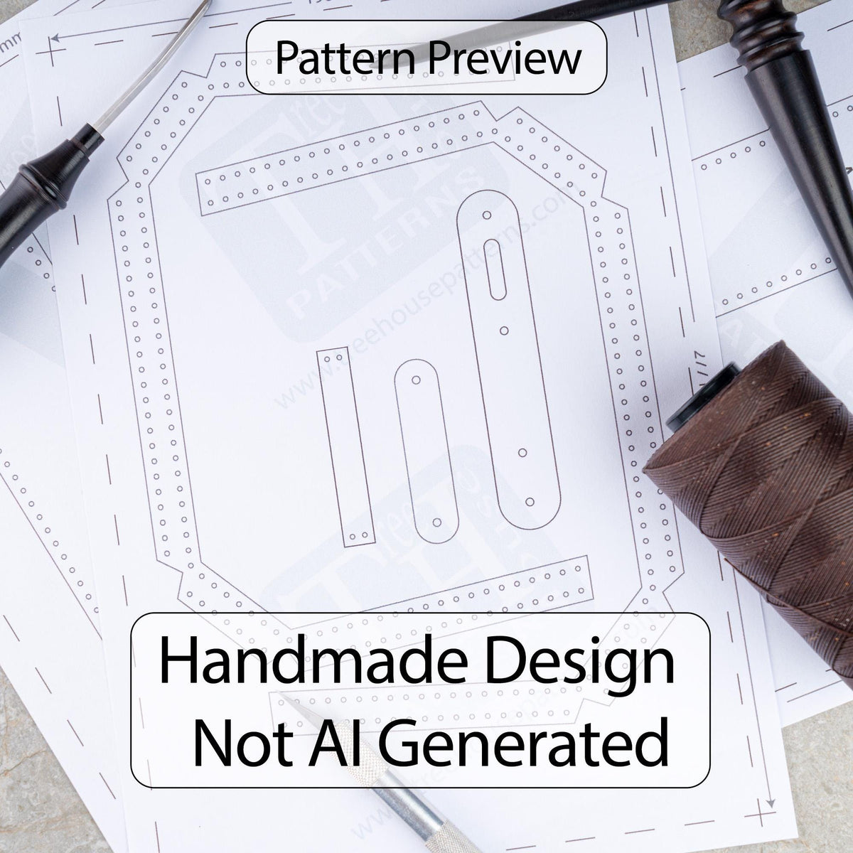 Passport Wallet Pattern, Leather Passport Holder Template, PDF DXF SVG, Beginner Leather Pattern