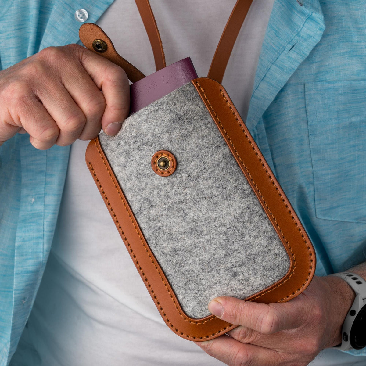 Leather Pouch Pattern PDF, Phone Pouch Template, SVG DXF for Laser