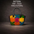 Leather Purse Pattern PDF, Handbag Pattern, Small Bag Template